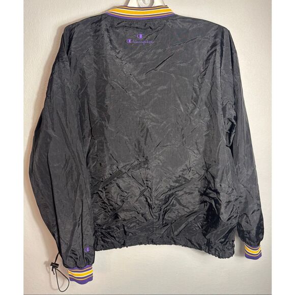 Champion UNI Panthers Pullover Windbreaker Jacket Mens XXL Purple Gold Vintage - Picture 3 of 10